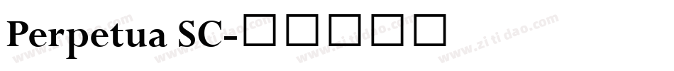 Perpetua SC字体转换